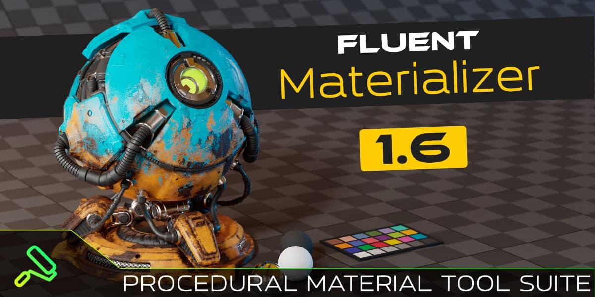Fluent : Materializer – Material Tool Suite v1.5 – Blender Download | Madbax