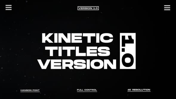 Kinetic Titles 2.0 | After Effects – After Effects Download | Madbax
