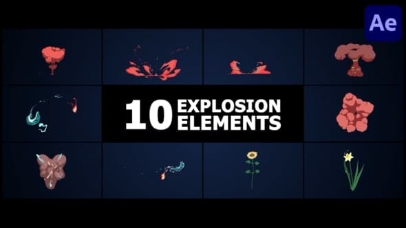 Combined Explosion Elements | After Effects – After Effects Download | Madbax