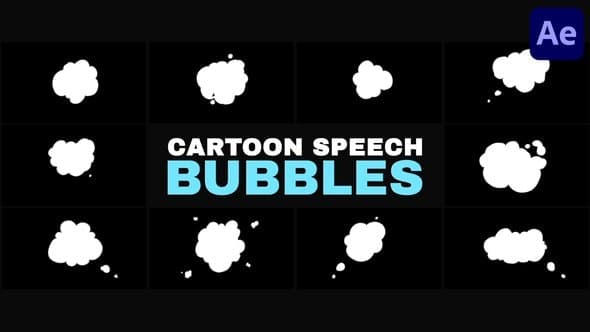 Cartoon Speech Bubbles | After Effects – After Effects Download | Madbax