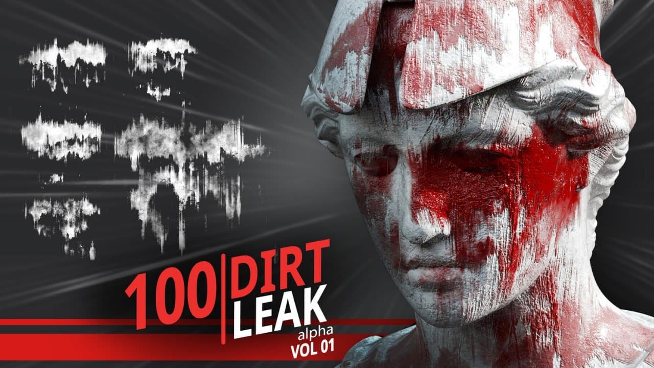 100 Dirt Leak Alpha – VOL 01 – Blender Download | Madbax