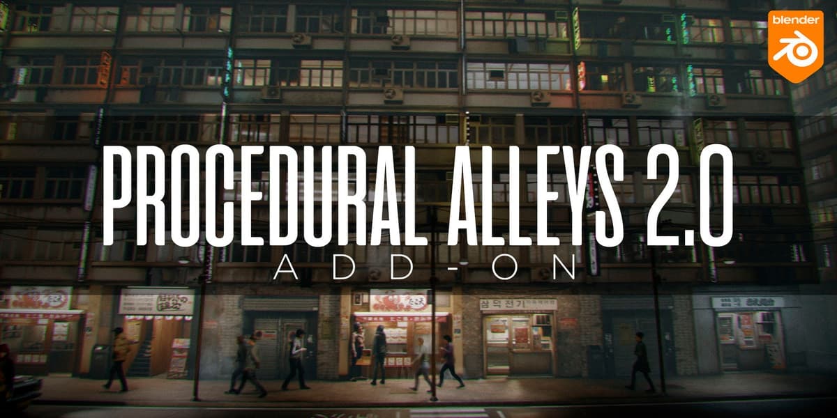 Procedural Alleys v2.0.0 + Assets – Blender Download | Madbax