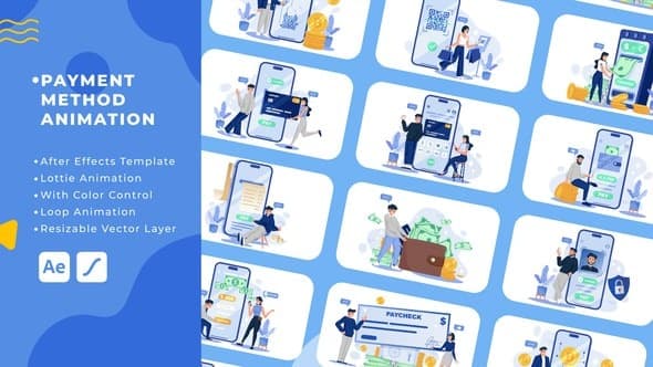 Payment Method Animation | After Effects – After Effects Download | Madbax