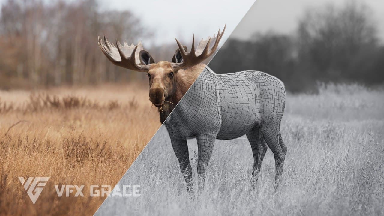 Moose Male Animated | VFX Grace – Blender Download | Madbax