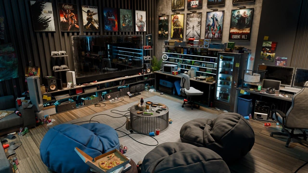 Gamer Room – Blender Download | Madbax