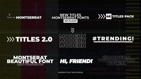 Modern Titles | After Effects – After Effects Download | Madbax