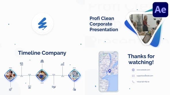 Profi Clean Corporate Presentation for After Effects – After Effects Download | Madbax