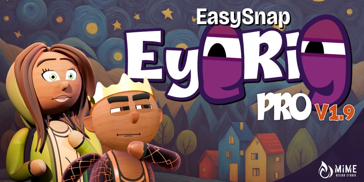 EasySnap Eye Rig v1.8.1 – Blender Download | Madbax