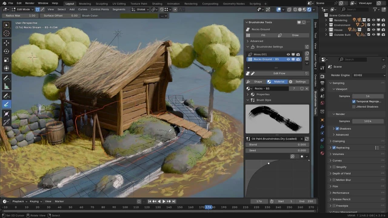 Brushstroke Tools v1.1.2 – Blender Download | Madbax