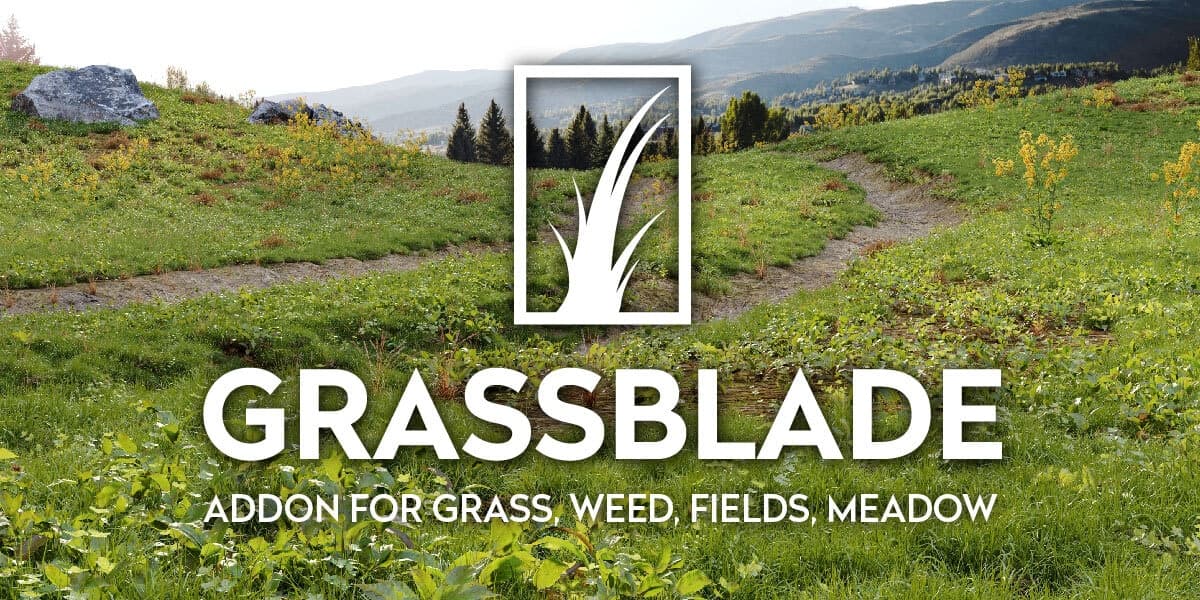 GrassBlade v2.6 Pro (Assets and Scatpack) – Blender Download | Madbax