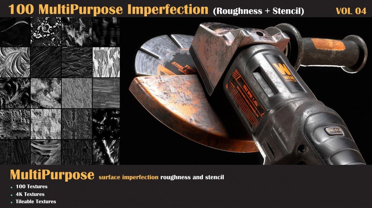 100 MultiPurpose Imperfection-VOL 04 – Blender Download | Madbax