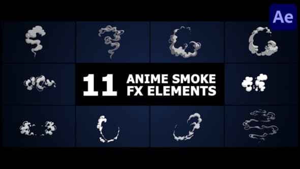 Anime Smoke Elements | After Effects – After Effects Download | Madbax