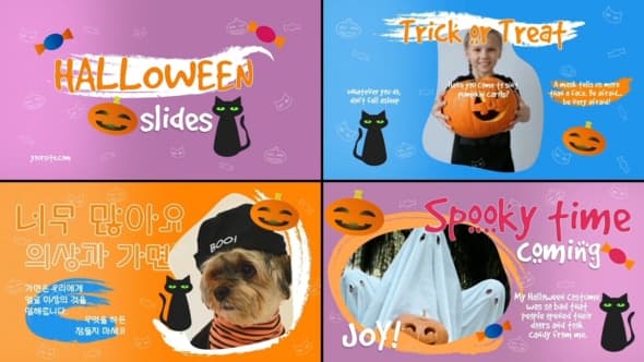 Kids Halloween Typography Slideshow for After Effects – After Effects Download | Madbax