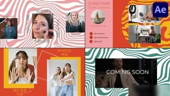 Youtube Endscreens for After Effects – After Effects Download | Madbax