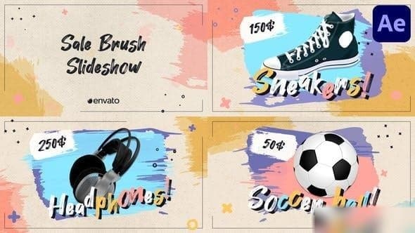 Sale Brush Slideshow | After Effects – After Effects Download | Madbax