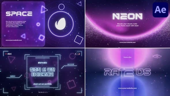 Space Typography for After Effects – After Effects Download | Madbax