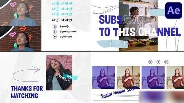 Social Media Slides for After Effects – After Effects Download | Madbax