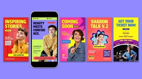 Podcast Instagram Story – AE / Premiere Download | Madbax