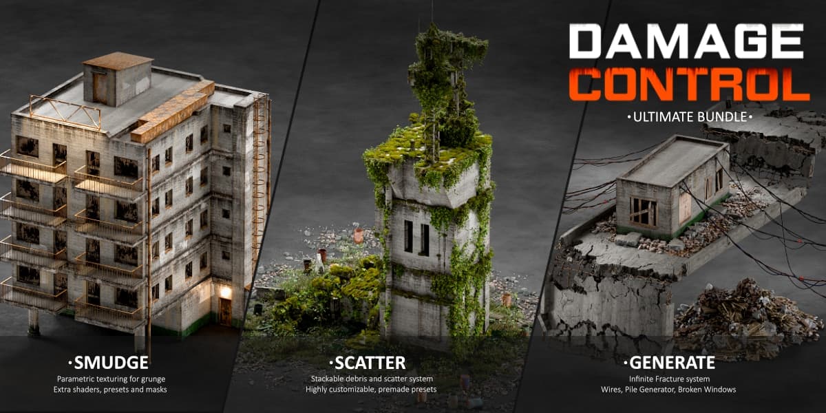 Damage Control Bundle (Early Birds) – Blender Download | Madbax