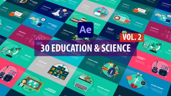 Education and Science Vol.2 | After Effects – After Effects Download | Madbax