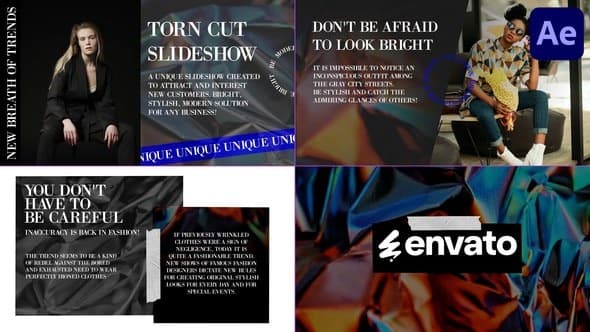 Torn Cut Slides for After Effects – After Effects Download | Madbax