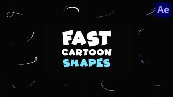 Fast Cartoon Shapes | After Effects – After Effects Download | Madbax