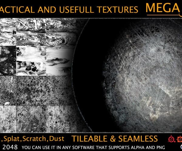 MEGA PACK – 500 Practical and useful Stencil imperfection – Blender Download | Madbax