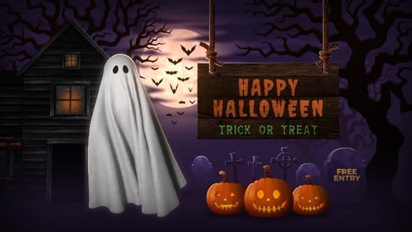 Halloween Ghost Intro – AE / Premiere Download | Madbax