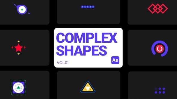 Complex Shapes 01 for After Effects – After Effects Download | Madbax