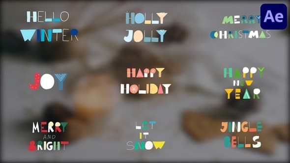 Christmas Greetings Phrases | After Effects – After Effects Download | Madbax