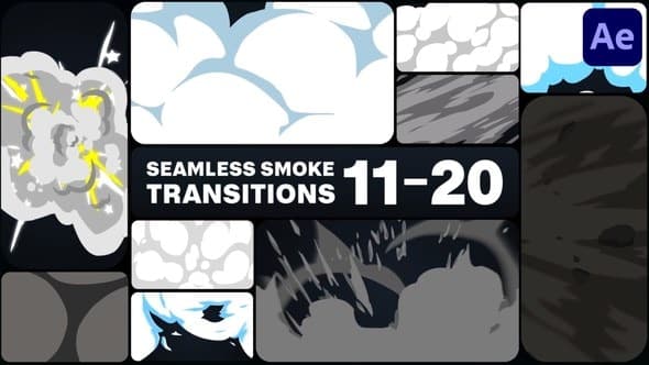Seamless Smoke Explosions Transitions for After Effects – After Effects Download | Madbax