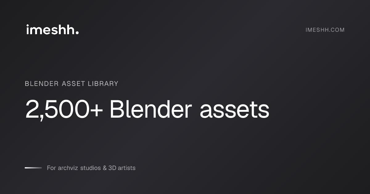 4 Bundle Packs 3D Models – Blender Download | Madbax