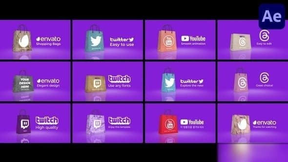 Shopping Bags | After Effects – After Effects Download | Madbax