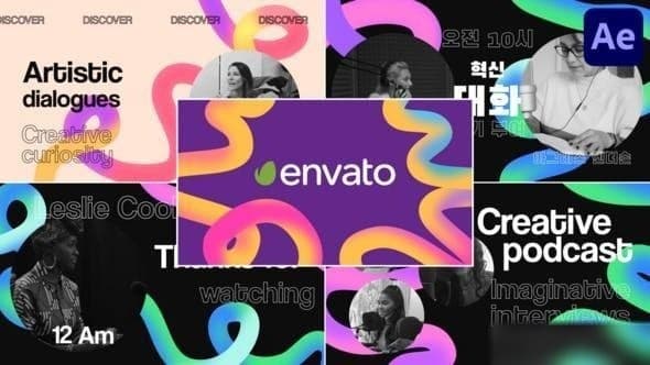 Creative Podcast Slides for After Effects – After Effects Download | Madbax
