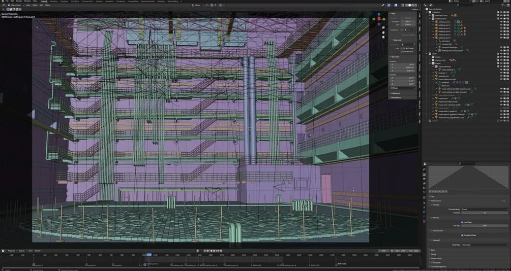 Blender 3D Detailed Backrooms Liminal Space Map/World File for Animations/Games – Blender Download | Madbax
