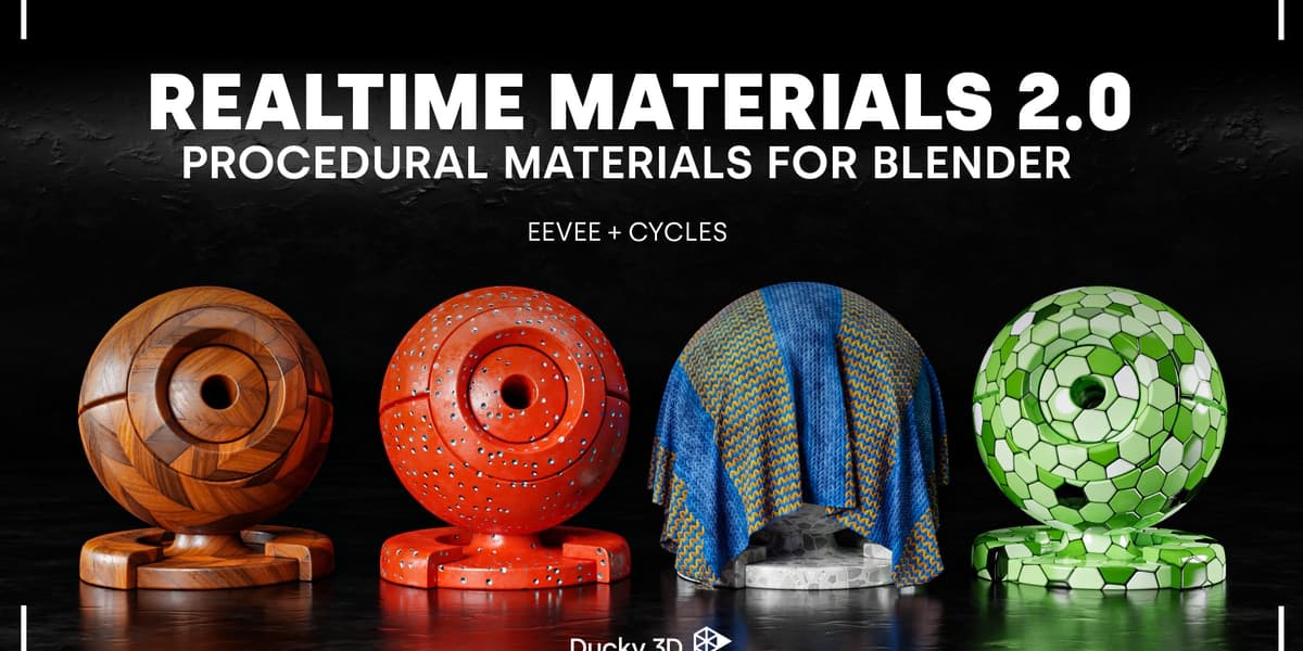 Realtime Materials v2.1.6 – Blender Download | Madbax