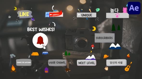 Cartoon Cute Subscribers for After Effects – After Effects Download | Madbax