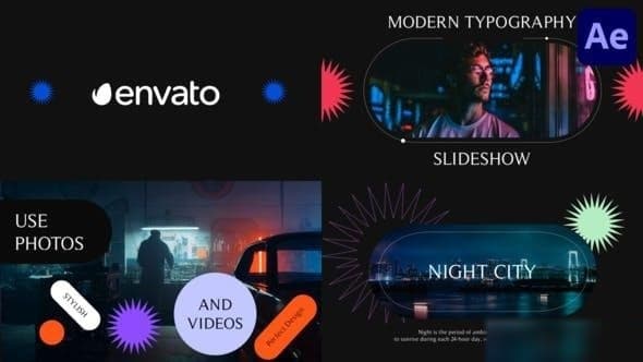 Modern Typography Intro Slideshow for After Effects – After Effects Download | Madbax