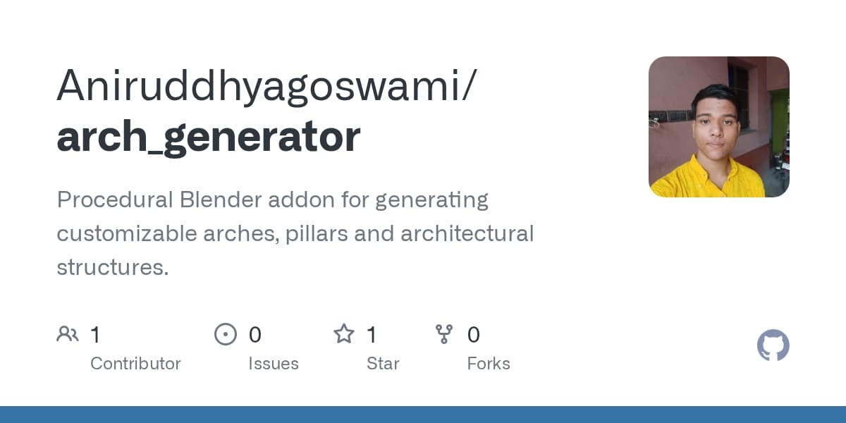 Arch Generator v1.0.1 – Blender Download | Madbax