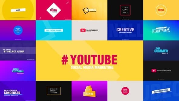 Youtube Titles for After Effects | Social Media – After Effects Download | Madbax