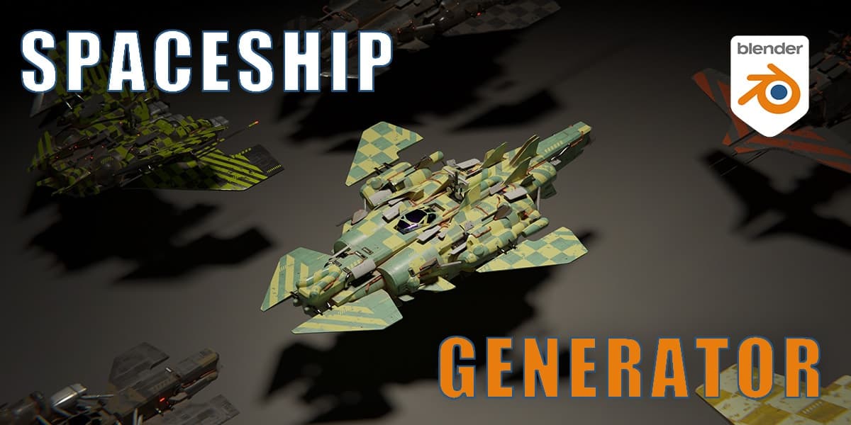 Procedural Spaceship Generator – Blender Download | Madbax