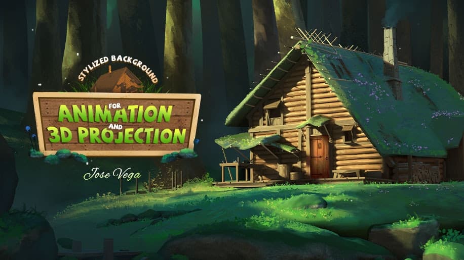 Stylized Background For Animation And 3D Projection – Blender Download | Madbax