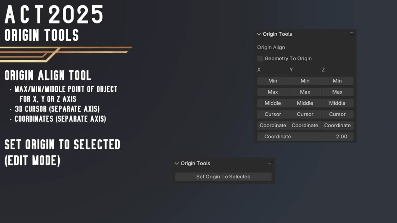 ACT: Game Asset Creation Toolset v2025.1.1 – Blender Download | Madbax