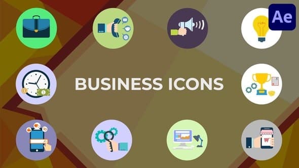 Animated Business Icons for After Effects – After Effects Download | Madbax