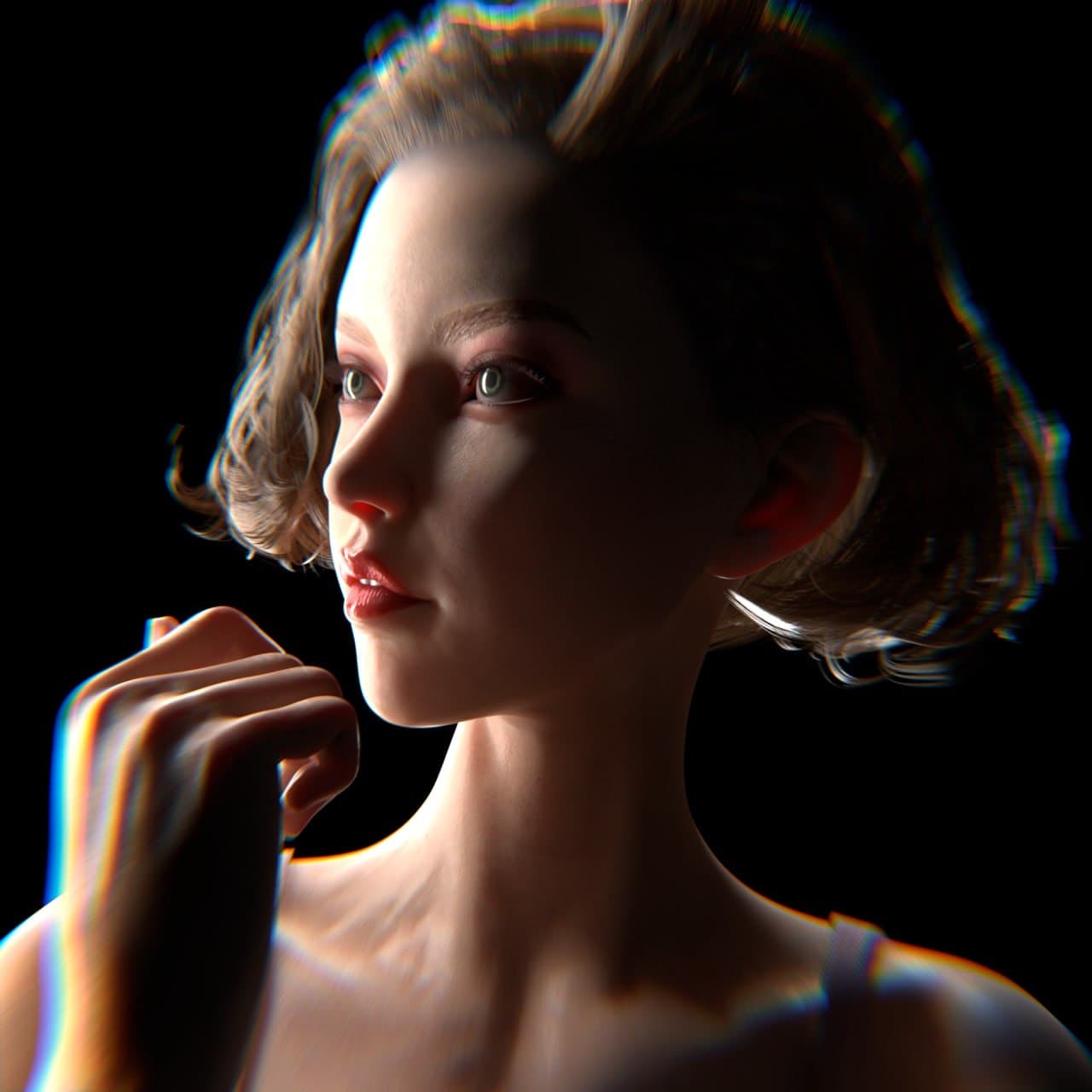T – Beauty Girl 3D Model – Blender Download | Madbax