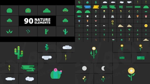 Animated Nature Elements for After Effects – After Effects Download | Madbax