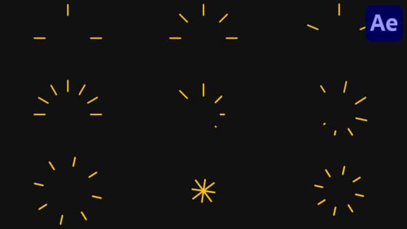 Animated Bursts And Highlight Lines Pack for After Effects – After Effects Download | Madbax