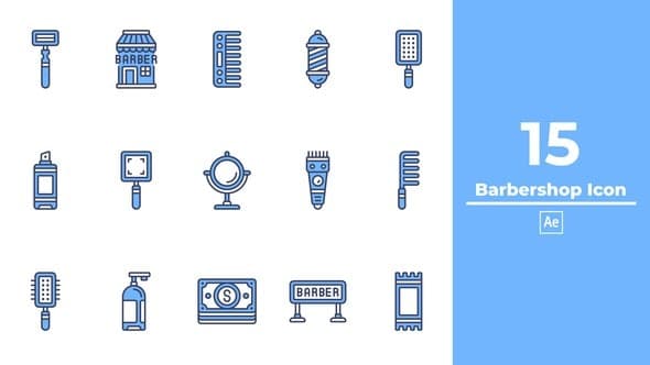 Barbershop Icon After Effects – After Effects Download | Madbax