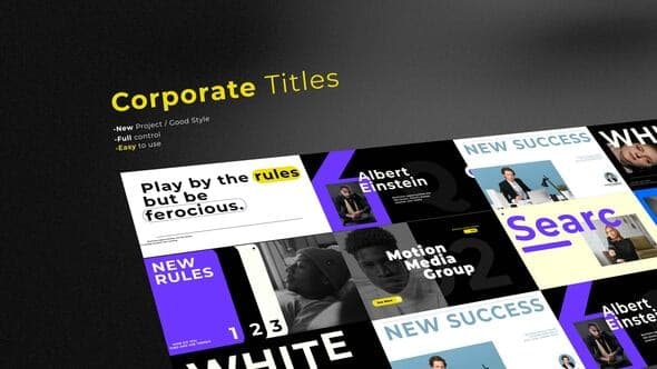Corporate Titles | After Effects – After Effects Download | Madbax