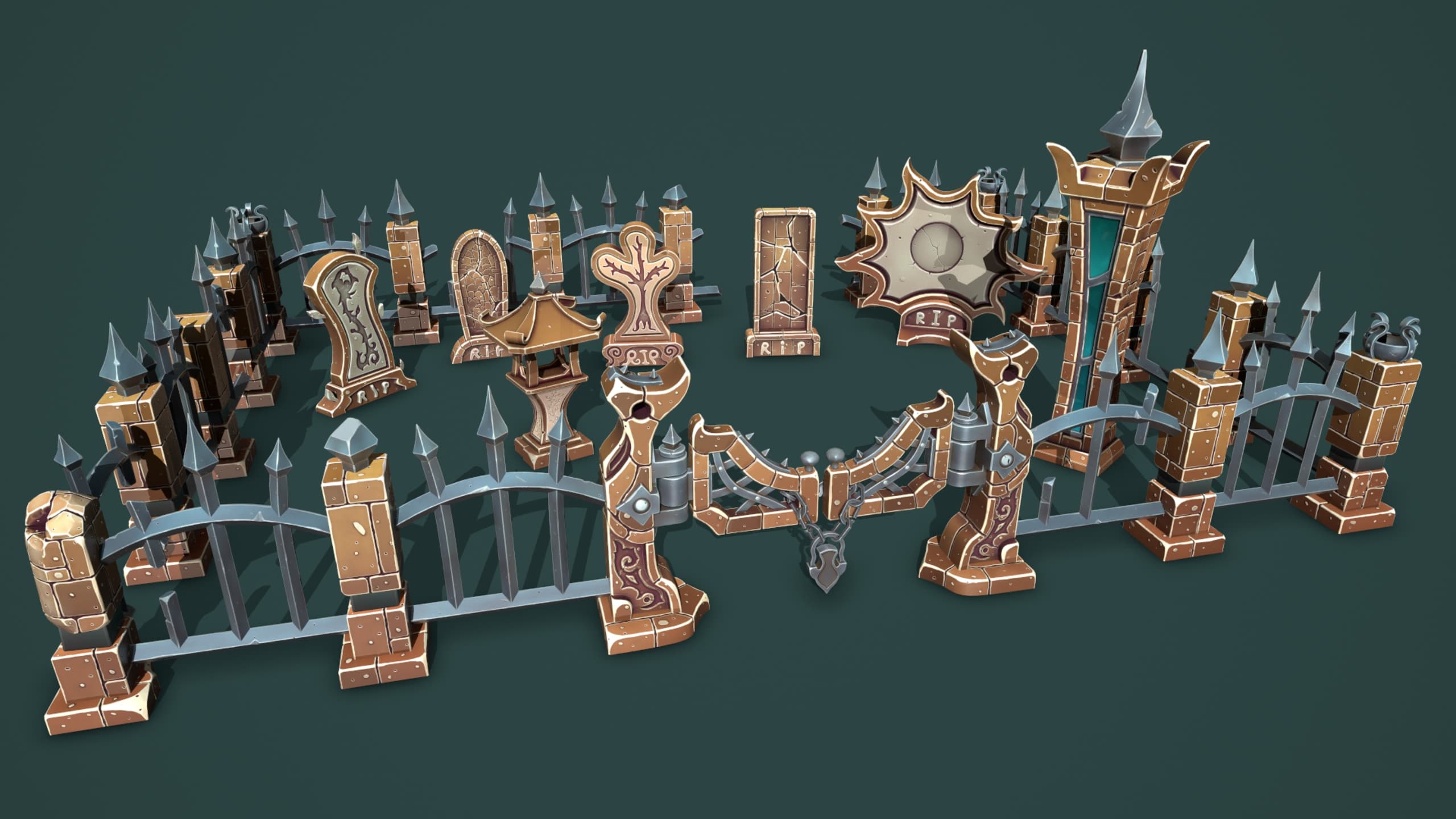 Fantasy cemetery 2 – Blender Download | Madbax
